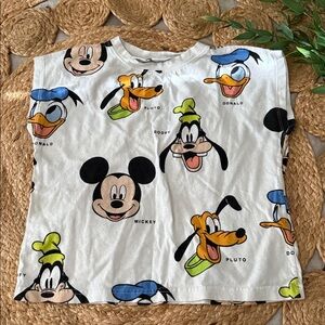 Zara Disney Character Muscle Tank Top Unisex. Size 4-5